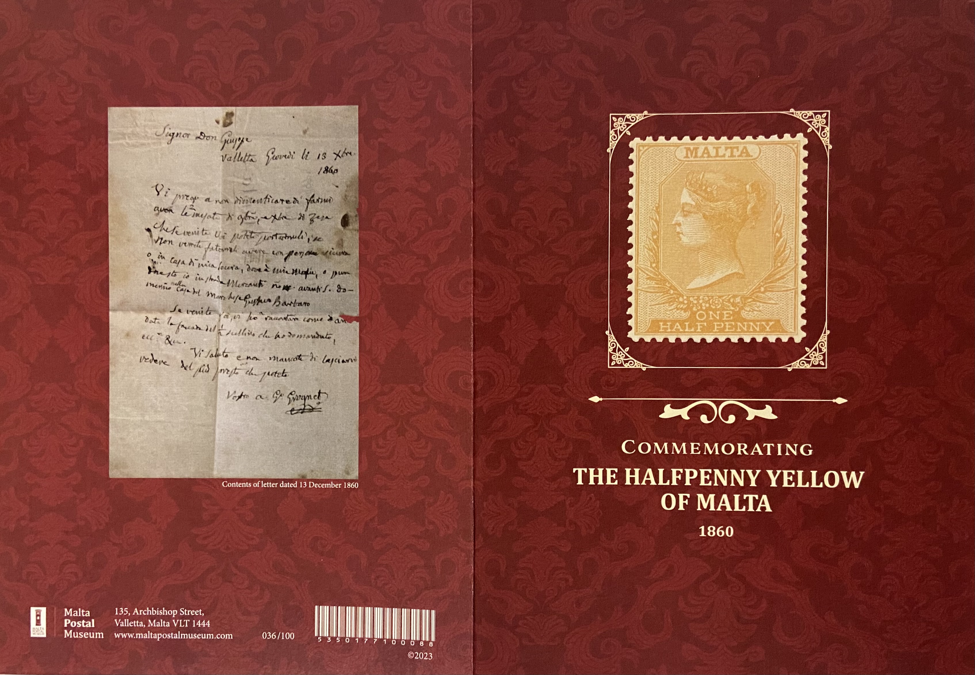 HalfPenny Yellow Commemorative Folder